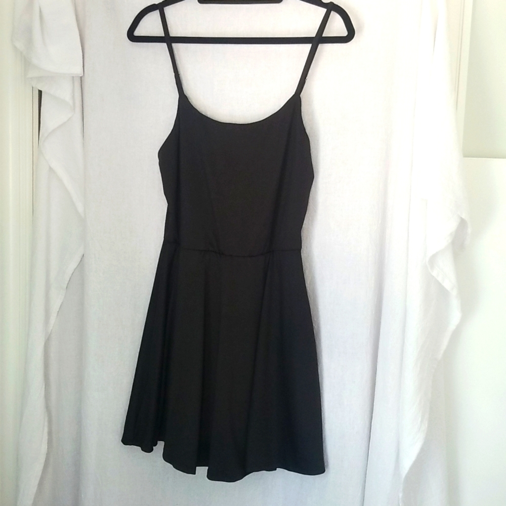 White Birch Black Dress